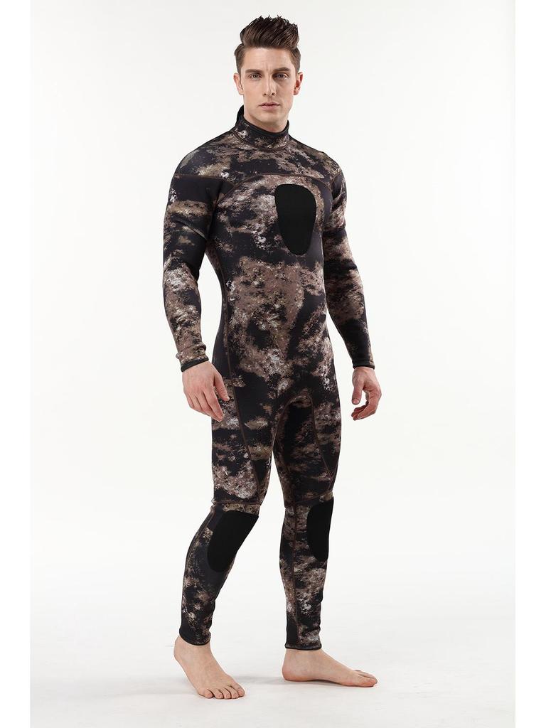 3MM Camouflage Neoprene One-Piece Wetsuit for Surfing & Diving