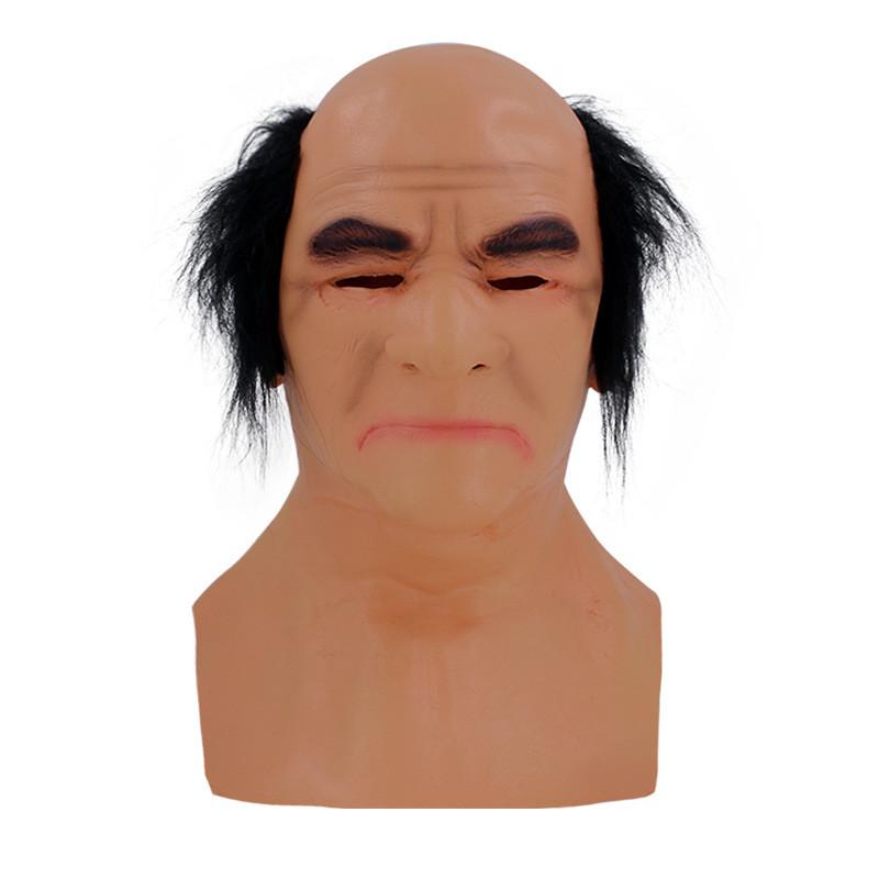 Hilarious Balding Man Latex Full Face Mask For Costume Parties And Halloween Events