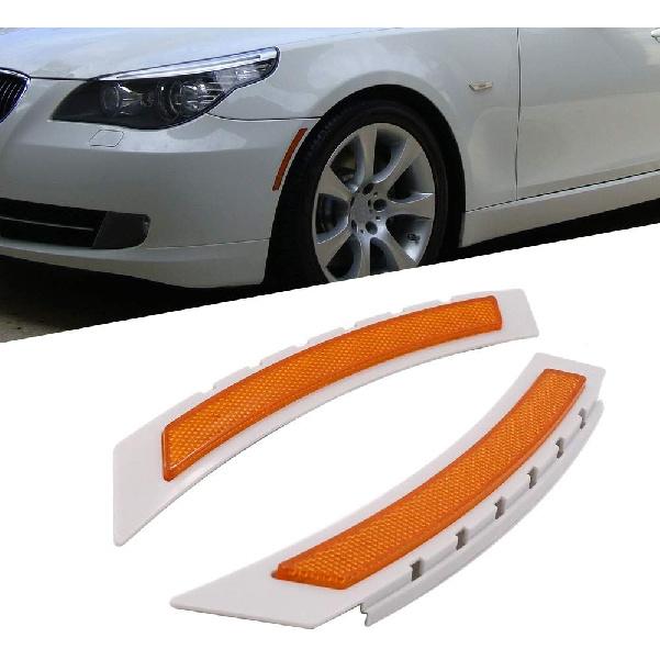 

GSRECY 2pcs Front Side Marker Fender Bumper Reflector Compatible with BMW 5 Series LCI E60 2008-2010 (Smoke Lens) янтарь