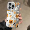 Black Soft Shell Phone Case for Apple iPhone 16e 12 14 14 Plus 11 13 Pro 17 Air 15 16 Pro Max Cartoon Halloween