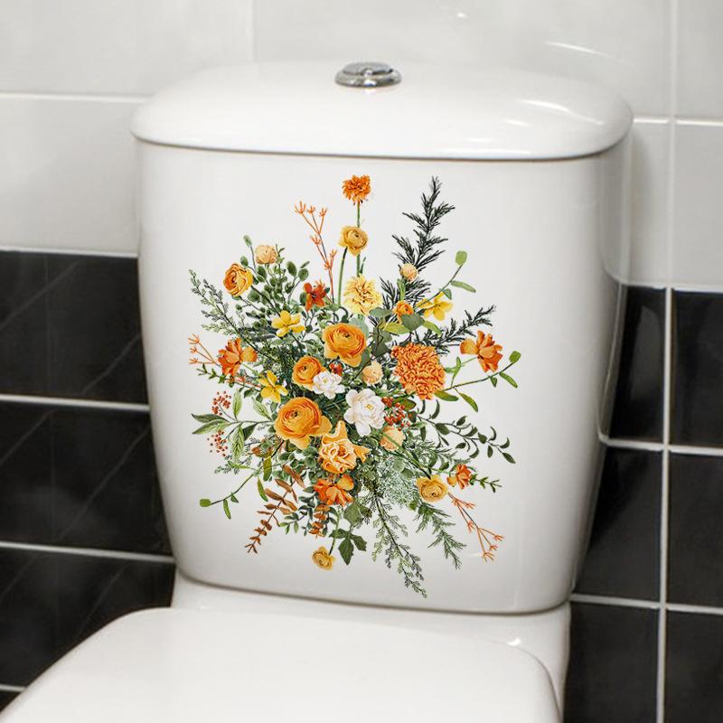Toilet Sticker Funny Man WC Sticker Removable Toilet Stickers Bathroom Toilet Decoration Self-adhesive Wall Stickers Home Decor