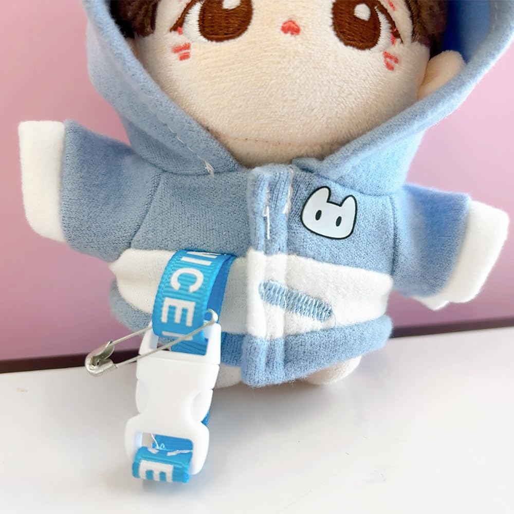 Animal Hoodie for 10cm Cat, Blue, Plush Clothes, Kigurumi, Accessories, Otaku Activities, Doll, Mascot, K-Pop Doll, Costume [Used]