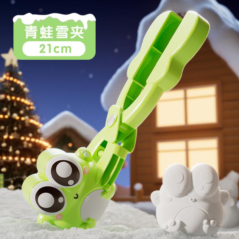 Jumbo Cartoon Snowball Maker, Winter Snowball Toys for Kids, Outdoor Snowball Fight Game, Large Snow Clamp, Ice Snow Toy