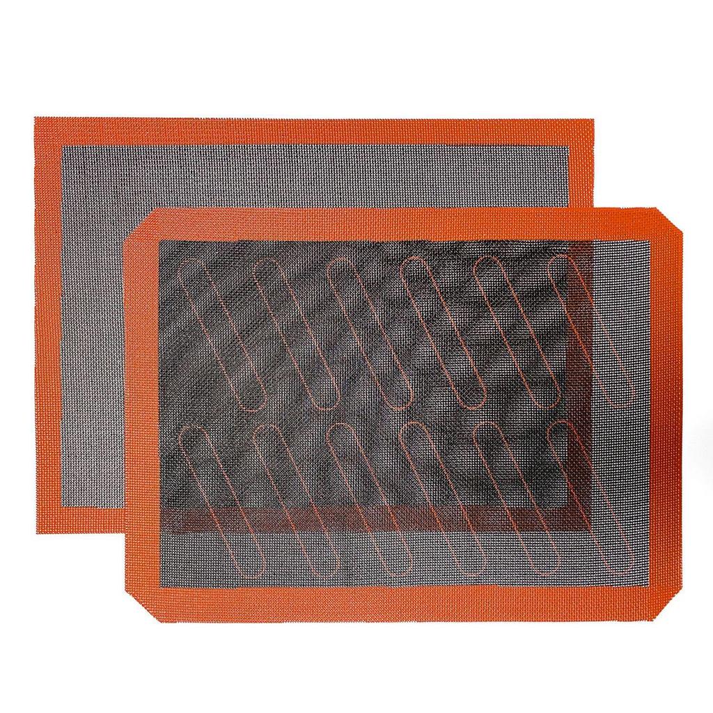 Silicone Non-Stick Baking Mat for Cookies and BBQ, Heat-Resistant, Breathable, Hollow Design