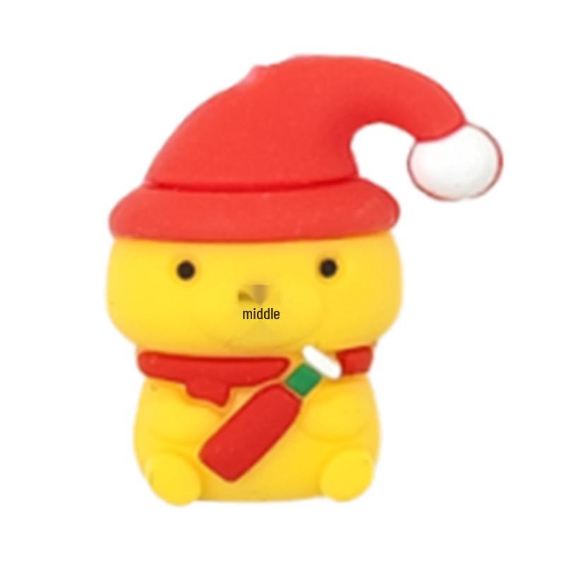 3D Santa Claus Silicone Beads Cartoon Pen for DIY Jewelry and Epoxy Crafting