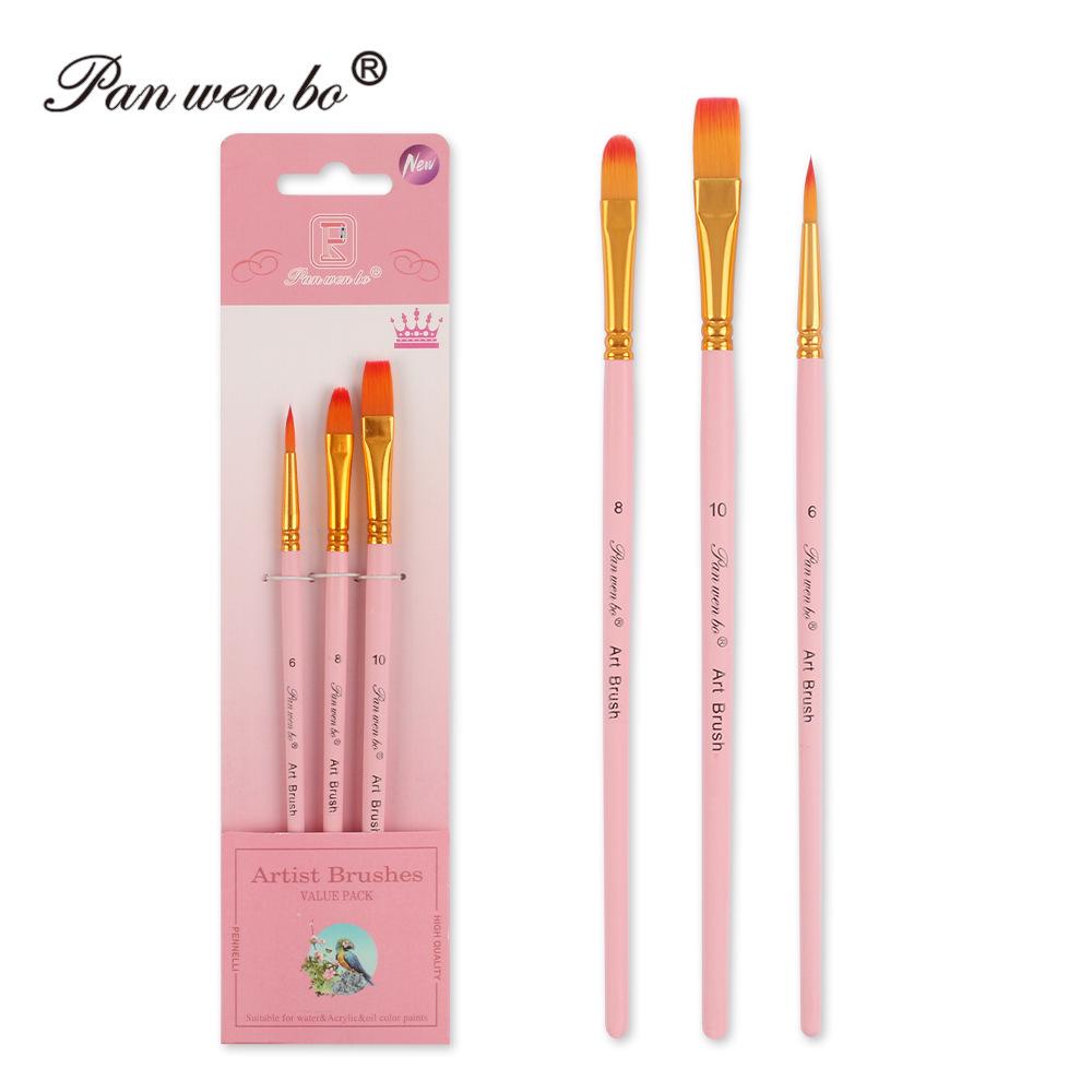 Set di 6 pennelli per pittura in nylon cross-border con gesso ad acqua e materiali artistici fai da te