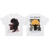 Hip Hop Rap The Weeknd Short Sleeve T-shirt Men and Women Summer Tide Vintage Loose Half Sleeve T Shirt Gansta Top