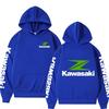 New Racing Suit, High-quality Kawasaki Logo Hooded Pullover, Fashionable Motorcyclele Uniform Rider Exquisite Stree