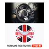 1PCS Car Steering Wheel Center Panel Car Sticker Night Jack For MINI Cooper R50 R52 R53 For Mini Cooper Interior Accessories