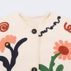 Womens Oversized Floral Embroidery Jacket 2026 Chic Boho Style Lightweight Outerwear In Apricot