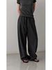 Sister Teng Autumn/Winter High-Waist Wide-Leg Pants - Lazy Style Casual Curved Fit for Women