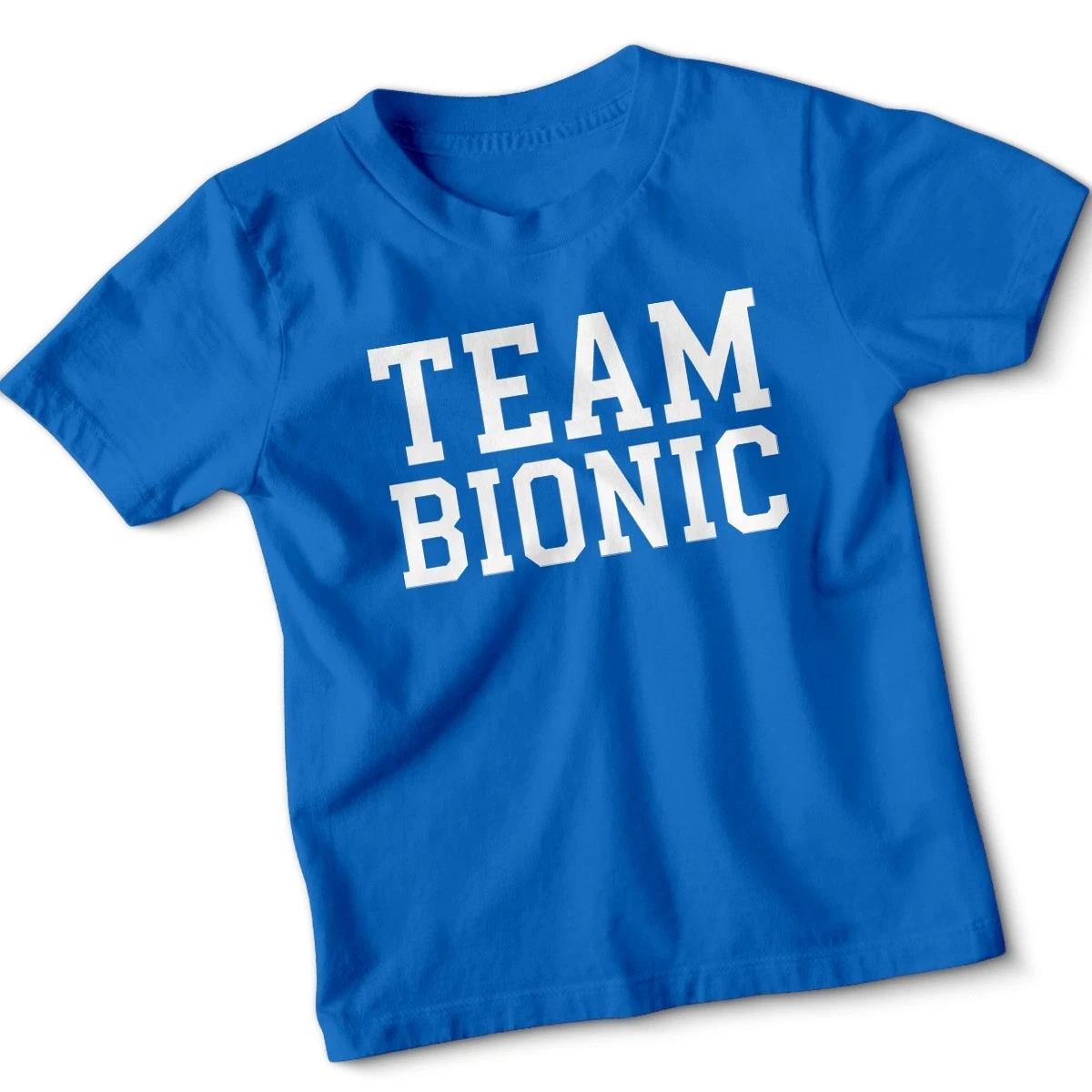 Team Bionic Kids T-Shirt Gladiators TV Game Show Action Boys Girls Graphic Tee 140
