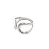 Fashion Stainless Steel Adjustable Rings for Women Sliver Color Hollow Open Finger Rings Men Female Jewelry Weddings Gifts