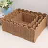 Rattan-Style Paper Storage Basket Set Home Organization - Small Medium Large Sizes