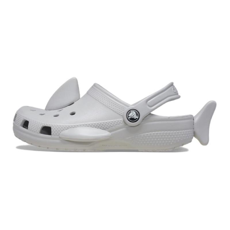 Crocs Resin Comfortable and Versatile Children's Sandals Grey Children's Model
