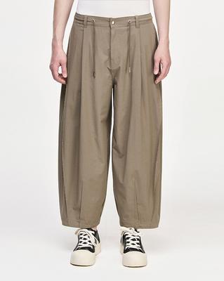 Songjio Homme Signature Cocoon Curved Pants Khaki Si2Pt256Kk