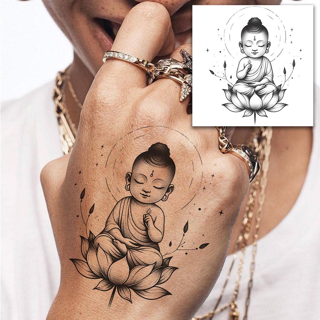 1 Sheet Graffiti Anchor Compass Temporary Tattoos For Adults Hands Necks Ankle, Fake Tattoo Stickers Waterproof Realistic Tatoos