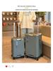 Luggage 24-Inch Large Capacity Leather Zipper Suitcase, Universal Trolley Case for College Students, Men & Women, 20-Inch Cabin Size