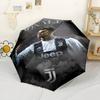 Ronaldo's Juventus Glory Automatic Umbrella Retractable Design with 8-Rib Durability Compact Design for Women/Men Vibrant Pattern Umbrella