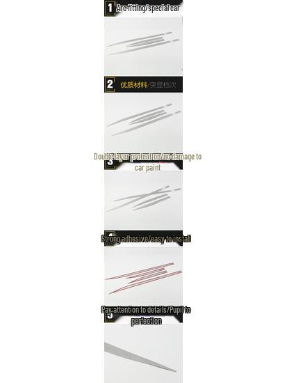 Compatible with 18 Models - H4 Door Edge Protective Trim and Bumper Decoration Accessory