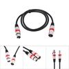 3Pin XLR Cable Male To Female M F Audio Cord Shielded Cable For Microphone Mixer 1M