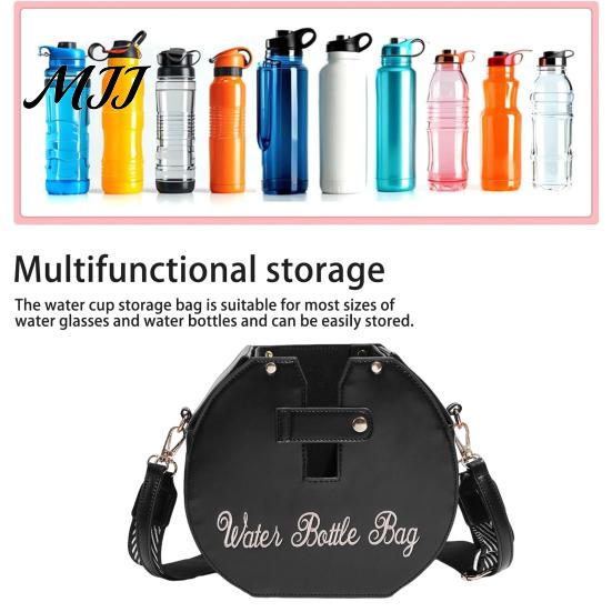 Crossbody Bag Outdoor Water Cup Storage with Adjustable Strap Waterproof Easy Coffee Pouch to Carry Portable Holder Bottle Purse Hands-free