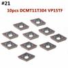 Versatile CNC Carbide Inserts Blade Cutter Lathe Turning Tool Kit 10pcs