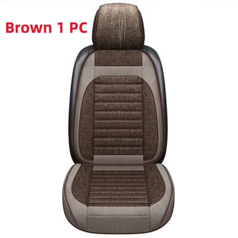Universal Car Seat Covers Breathable Linen Front Seat Protector Cushions Classic Seat Decoration Protective Mat Accessories