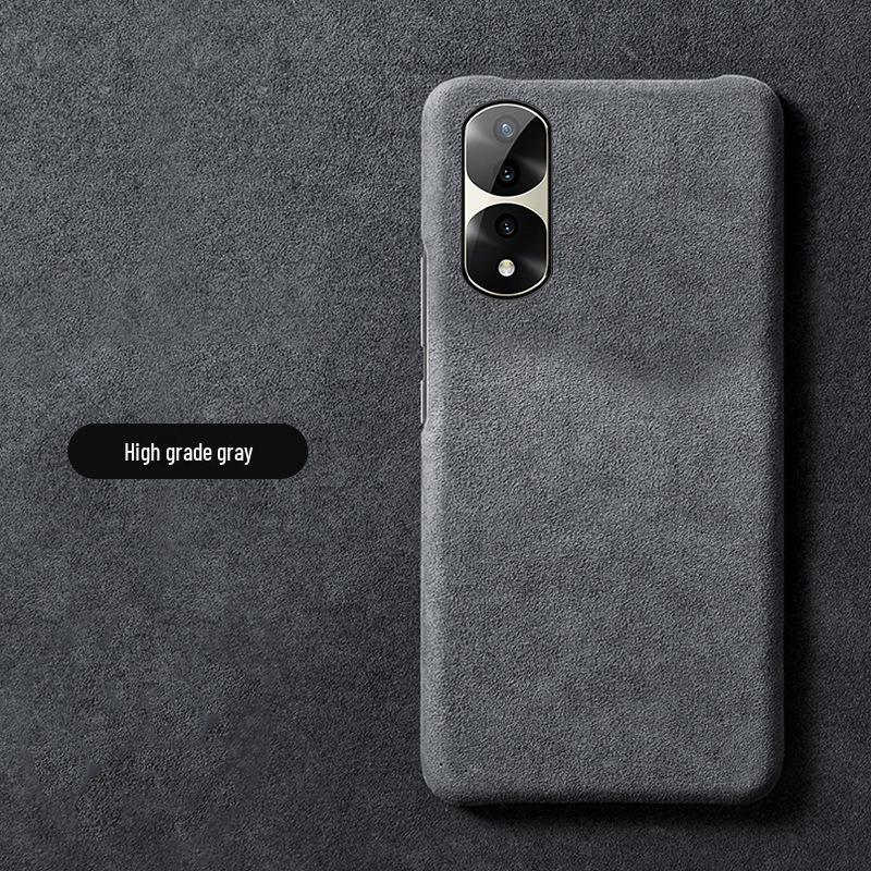 Genuine Leather Full-Cover Anti-Fall Case for OPPO Find X6/X5 Pro Suede Protective Case