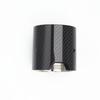 Car Carbon Fiber Exhaust End Tail Tips 63mm In
