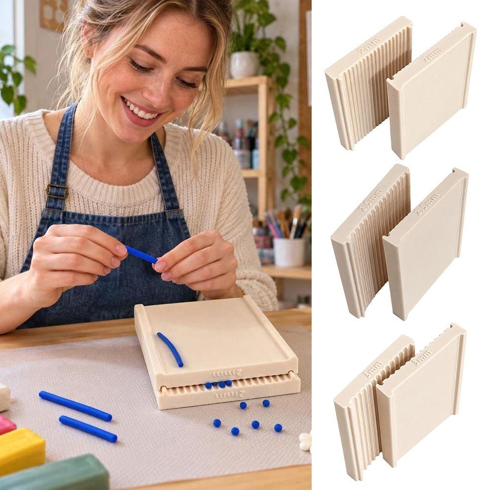 Grooved Surface Clay Strip Maker 2/2.5/3mm DIY Jewelry Making New Clay Ball Maker Craft Projects