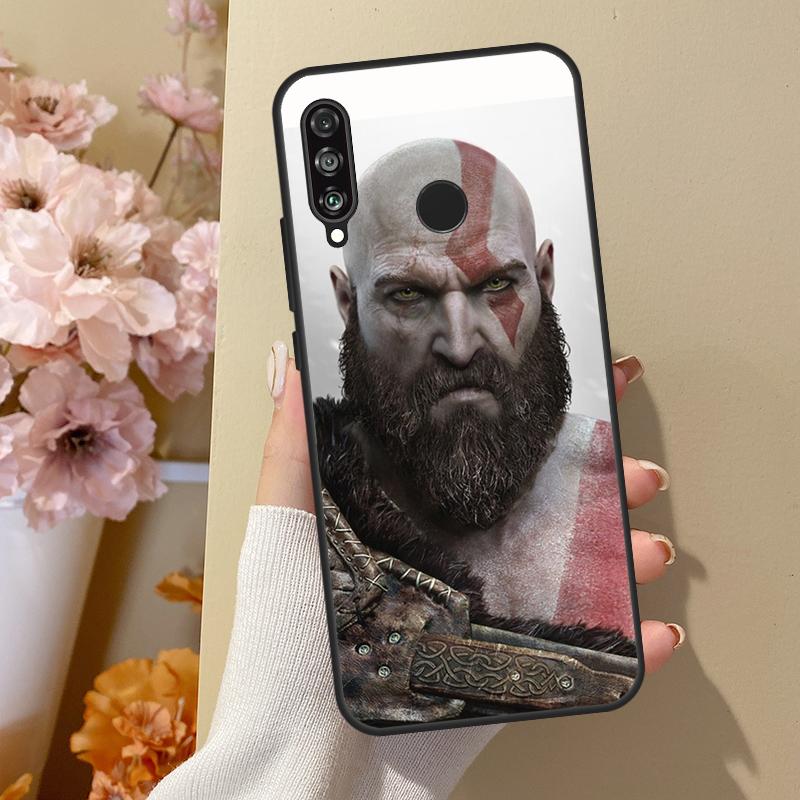 God of War Case For Huawei P40 Lite P20 P50 P30 Pro P Smart Z 2019 Nova 5T Cover For Honor 50 Case