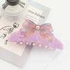 1pc Sweet bow clip, vinegar splicing temperament hair clip, large new style hair clip, hair grab headband, shark clip