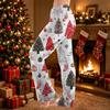 Women's Christmas Print Pants, Casual Plush Home Pajama Bottoms for Women