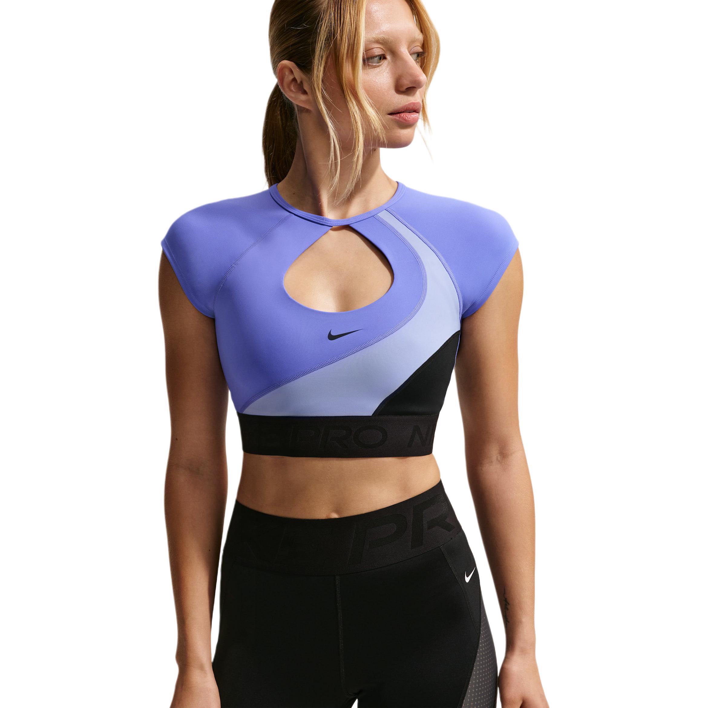

Nike Medium Support Padded Short Sleeve Sports Bra Men underwear IQ0366 S