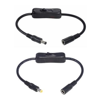DC Extension Cable Male To Female Power Connector 5.5mmx2.1mm/ 5.5mmx2.5mm Plug Adapter for Routers LED Light Speaker