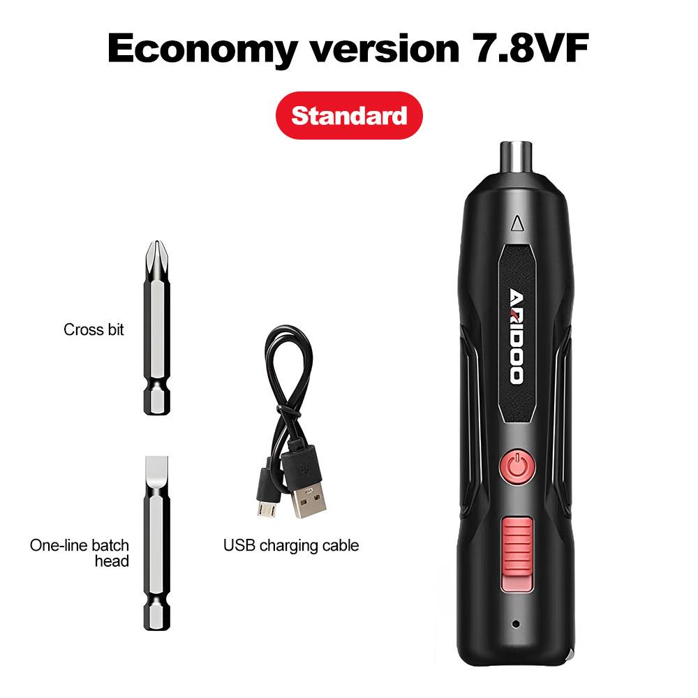 

4.2V Rechargeable Electric Screwdriver Compact Household Screwdriver Set Multi-Function Power Tool чорний
