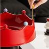 Crown Design Fruit Bowl  with Fork Large Capacity Snack Plate Cute Dry Fruit Tray  Snack Container