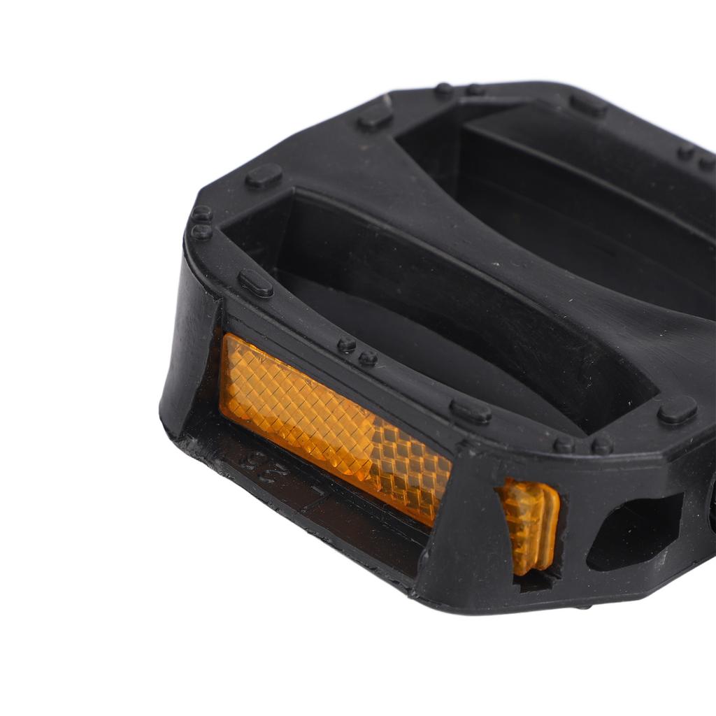 Pedal de bicicleta infantil antiderrapante com faixa refletora, rosca americana de 12 mm.