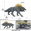 Cross-border Wild Animal Model: Prairie, Brown, Snow, Predator Wolves & Cub Educational Display Toy