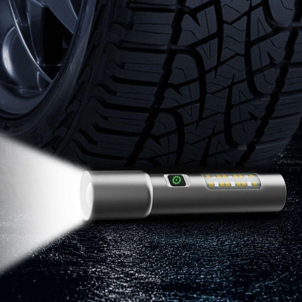 USB Rechargeable Mini LED Flashlights with 6 Modes EDC Portable Lantern  Self Defense