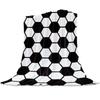 Flannel Blankets Soccer Throw Blanket Balls Football Design Blanket Warm Throws Sofa Bed Home Bedspread Travel Fleece Blanket