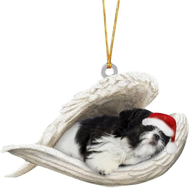 

Украшение Рождественская Собака Акриловая Подвеска Орнамент Аксессуар Брелок Style E