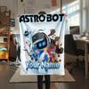 1PC Custom Name ASTRO BOT Patterned Flannel Blanket Suitable For All Seasons for Home Decor Warmth and Comfort Gifts Holiday Present -HE92