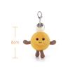 Apricot Lamb Ping Pong Cute Soft Keychain Plush Toy, Perfect for Boys and Girls, Fits Kids Backpacks and Purses, 8cm