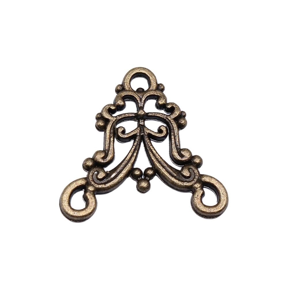 Geometric Flower Multi Loop Connectors Metal Links For Earrings Accessories Parts