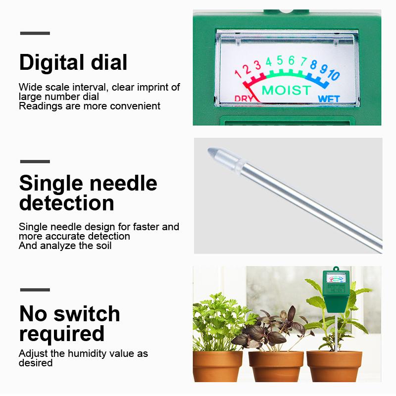 

Измеритель влажности почвы Цветок Растение Горшечный Тест полива Монитор влажности почвы Детектор Для дома Сада Измерительные инструменты