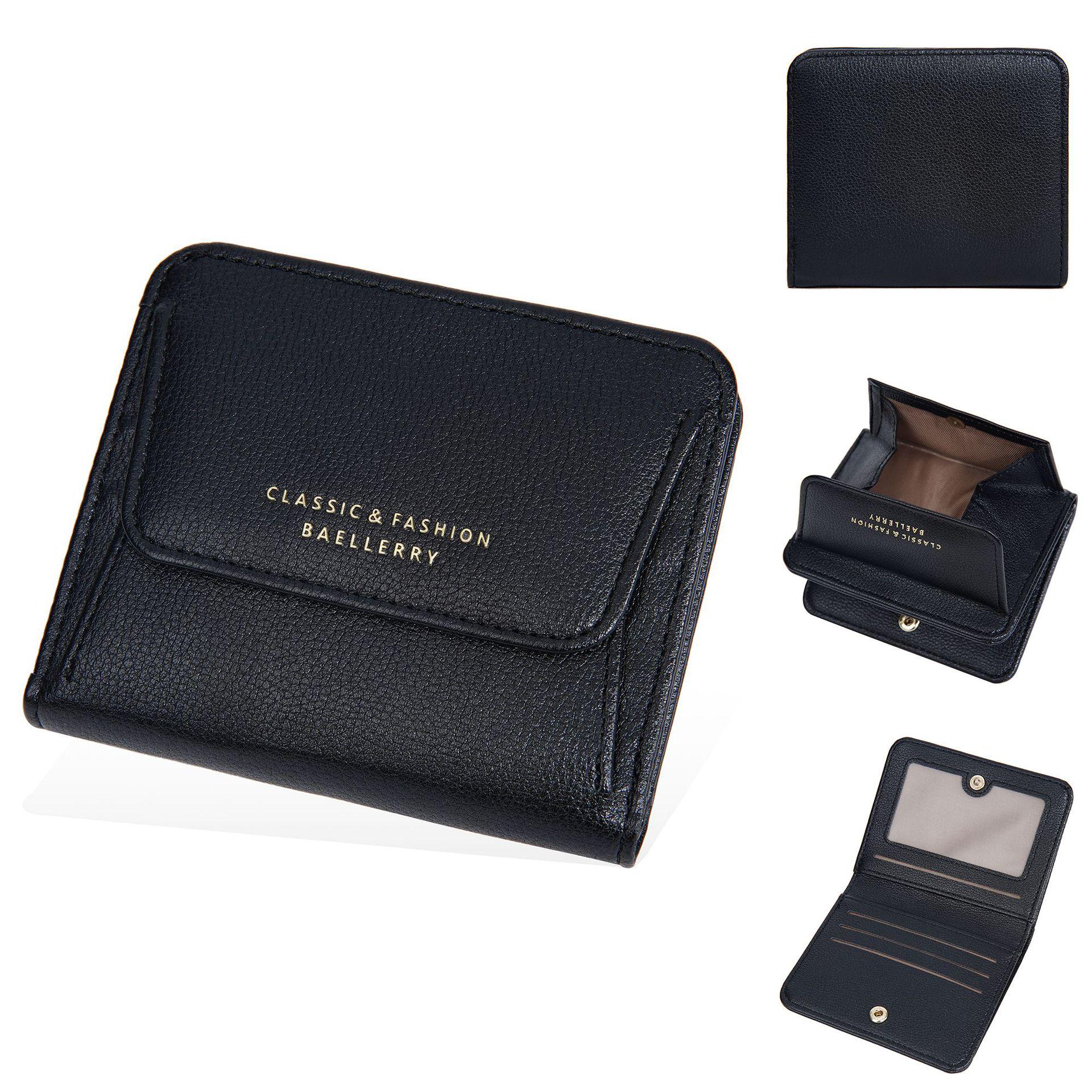 Baellerry Japanese Style Women s Multi-Card Short Wallet with Buckle