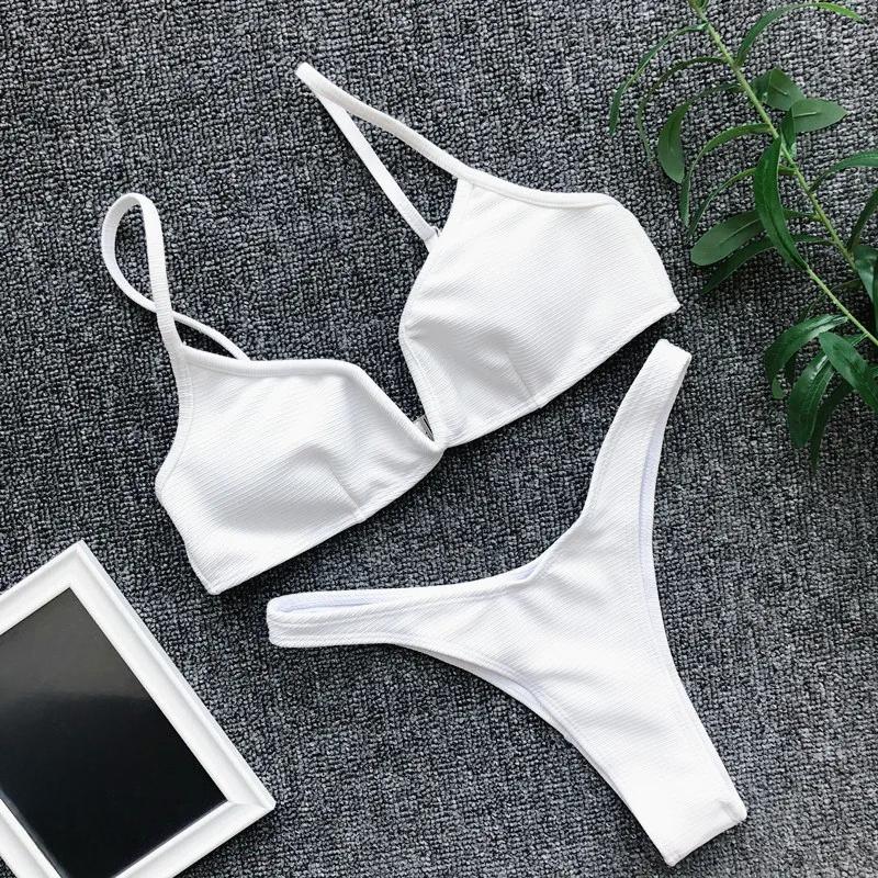 Womens Bikini Set Bandage Push Up Bra V-Neck Swimwear Swimsuit Bathing Beachwear Beach Dress