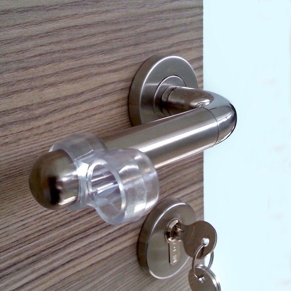 1/8 Buc Bucă de oprire ușă Silicon Buffer mâner ușă Protector perete Bumper mâner ușă Protecții mobilier Pad anti-șoc Inel rezistent la șocuri